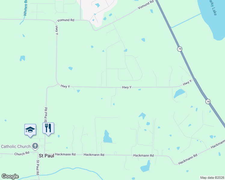 map of restaurants, bars, coffee shops, grocery stores, and more near 1012 Highway Y in Saint Paul