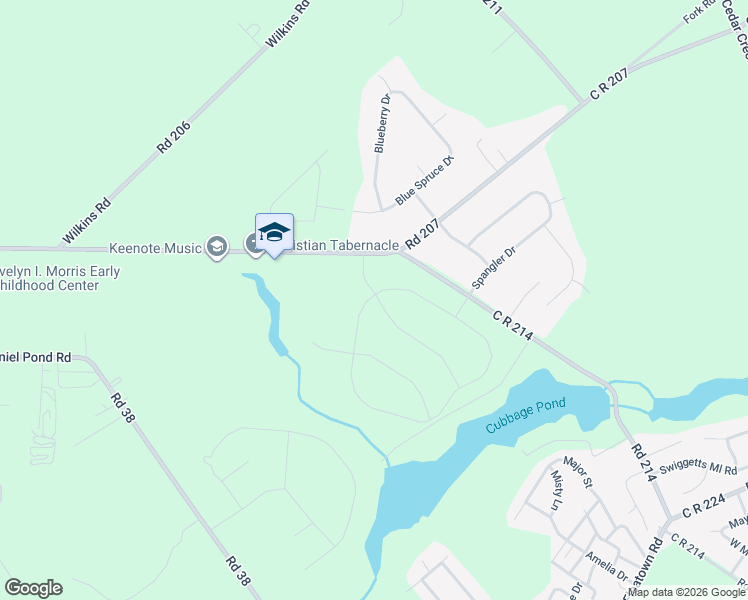 map of restaurants, bars, coffee shops, grocery stores, and more near Honeysuckle Drive in Lincoln