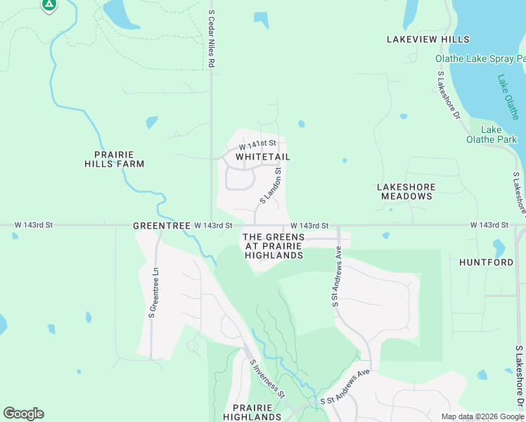 map of restaurants, bars, coffee shops, grocery stores, and more near 14295 South Landon Street in Olathe