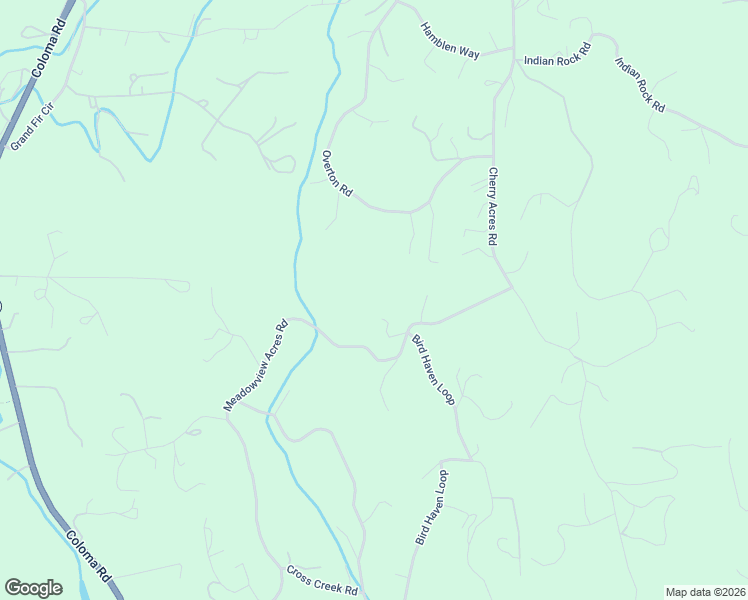 map of restaurants, bars, coffee shops, grocery stores, and more near 4350 Meadowview Acres Road in Cool