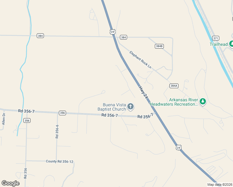 map of restaurants, bars, coffee shops, grocery stores, and more near 15550 Silver Tip Court in Buena Vista