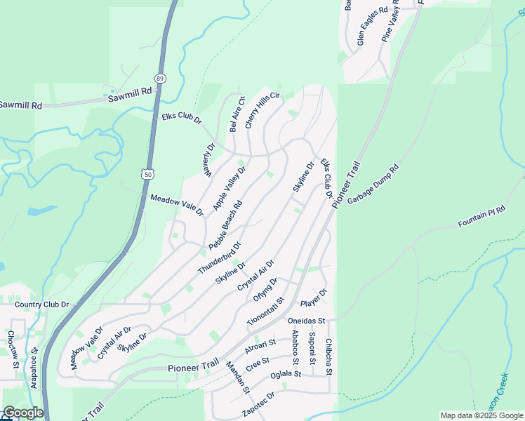 map of restaurants, bars, coffee shops, grocery stores, and more near 1520 Skyline Drive in South Lake Tahoe