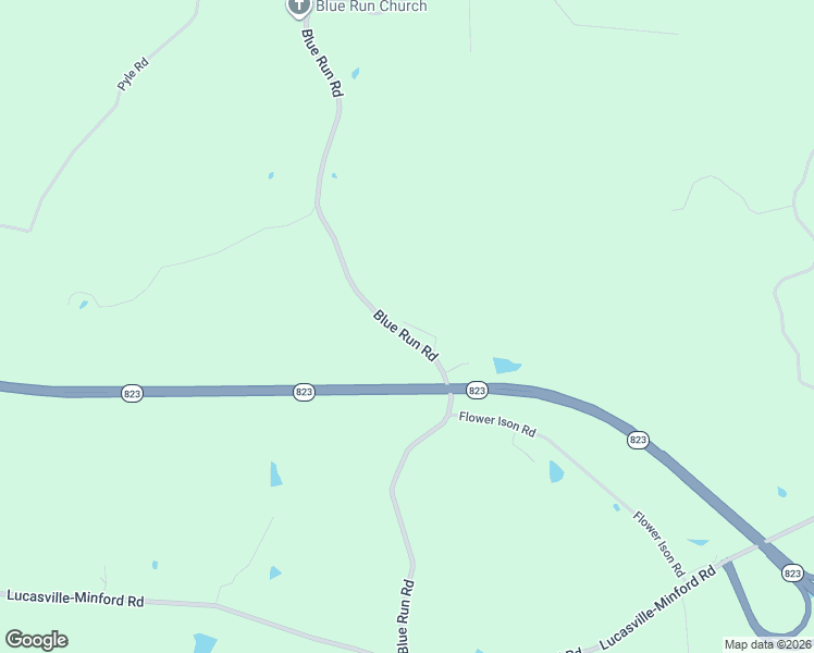 map of restaurants, bars, coffee shops, grocery stores, and more near 846 Blue Run Road in Minford