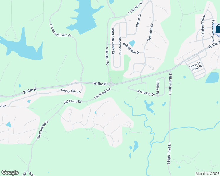 map of restaurants, bars, coffee shops, grocery stores, and more near 7000 Old Plank Road South in Columbia