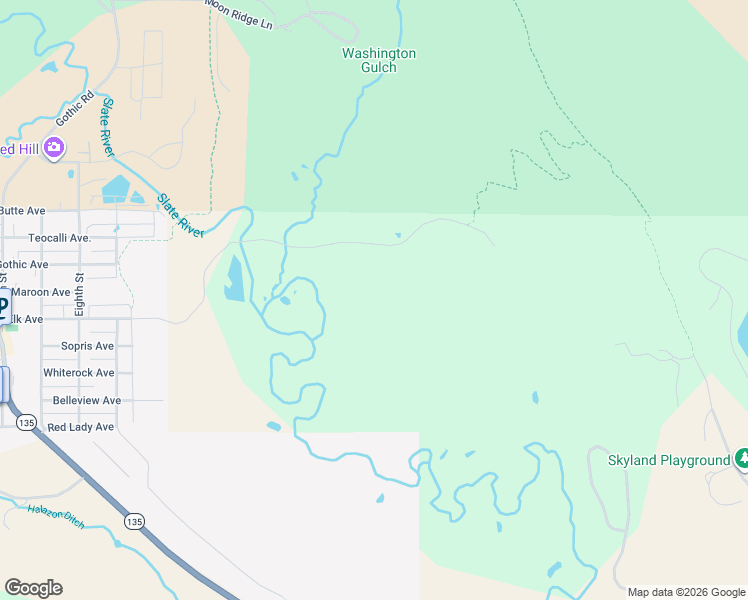 map of restaurants, bars, coffee shops, grocery stores, and more near 644 McCormick Ranch Road in Crested Butte