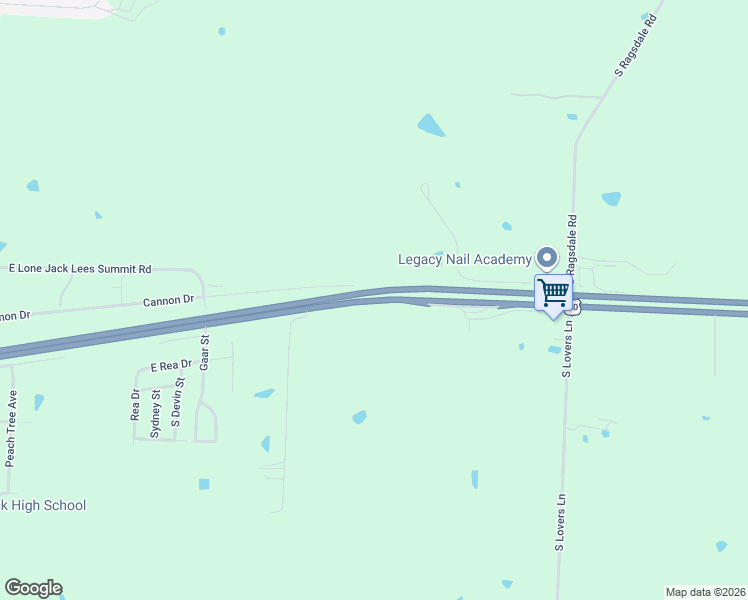 map of restaurants, bars, coffee shops, grocery stores, and more near 27149 U.S. 50 in Lone Jack