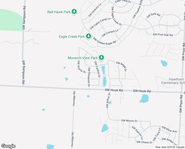 map of restaurants, bars, coffee shops, grocery stores, and more near 2501 Southwest Kristin Drive in Lee's Summit