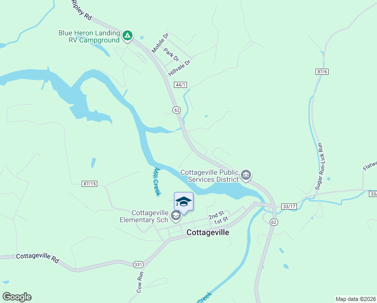 map of restaurants, bars, coffee shops, grocery stores, and more near 24 Thaxton Lane in Cottageville