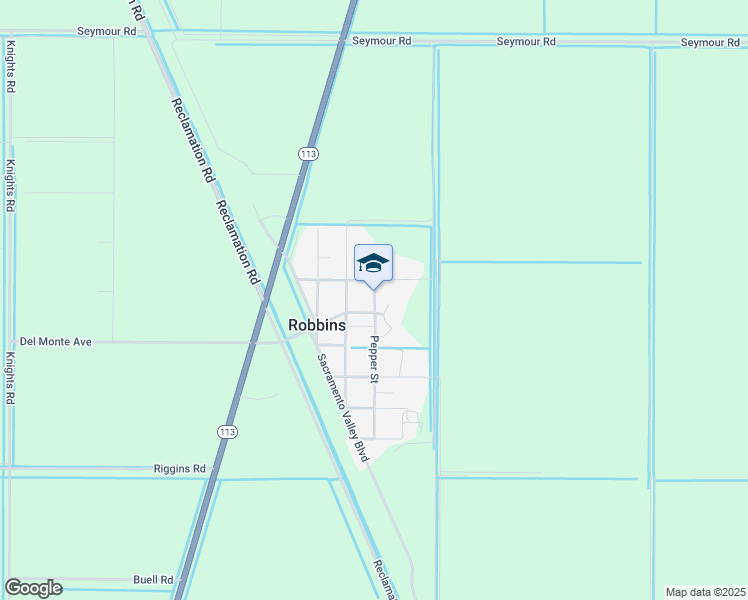 map of restaurants, bars, coffee shops, grocery stores, and more near 17451 Pepper Street in Robbins