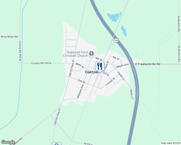 map of restaurants, bars, coffee shops, grocery stores, and more near in Oaktown