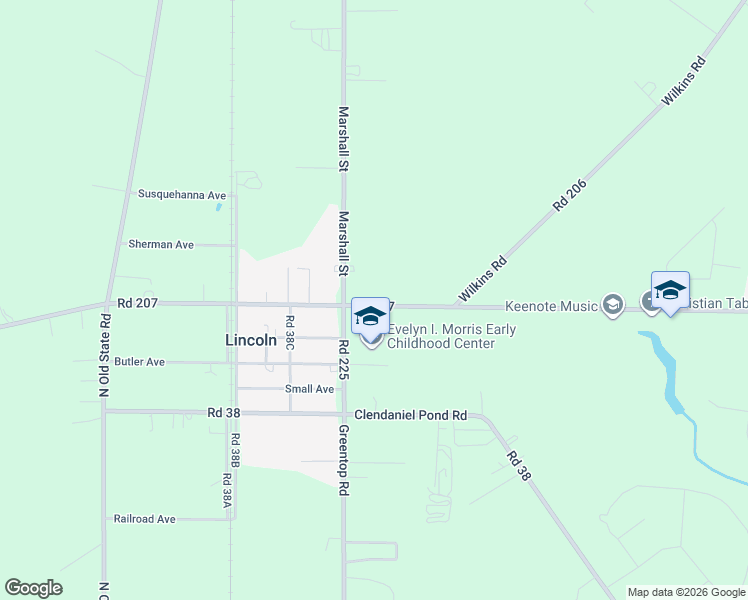 map of restaurants, bars, coffee shops, grocery stores, and more near 18613 Johnson Road in Lincoln
