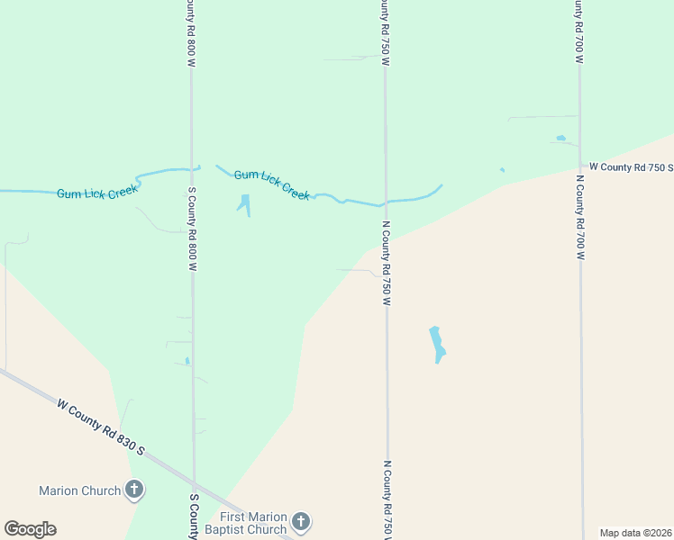 map of restaurants, bars, coffee shops, grocery stores, and more near 7680 West Private Road 775 South in Commiskey