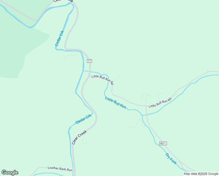 map of restaurants, bars, coffee shops, grocery stores, and more near Little Bull Run Road in Glenville