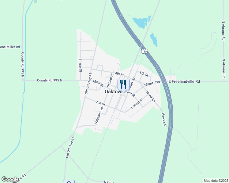 map of restaurants, bars, coffee shops, grocery stores, and more near in Oaktown