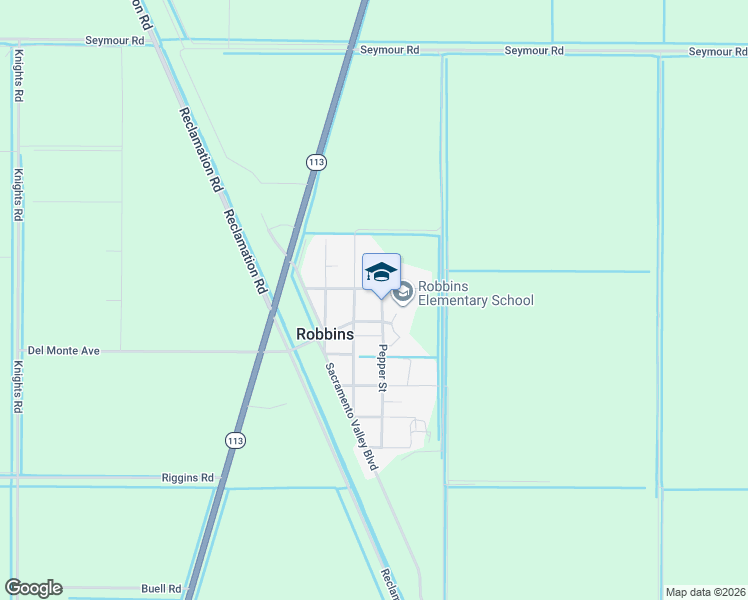 map of restaurants, bars, coffee shops, grocery stores, and more near 17451 Pepper Street in Robbins