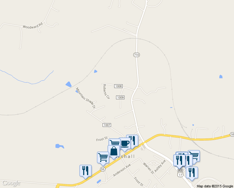 map of restaurants, bars, coffee shops, grocery stores, and more near 4074 Stanberry Avenue in Marshall