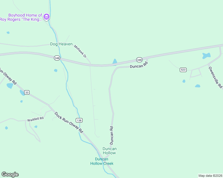 map of restaurants, bars, coffee shops, grocery stores, and more near 673 Duncan Road in Lucasville