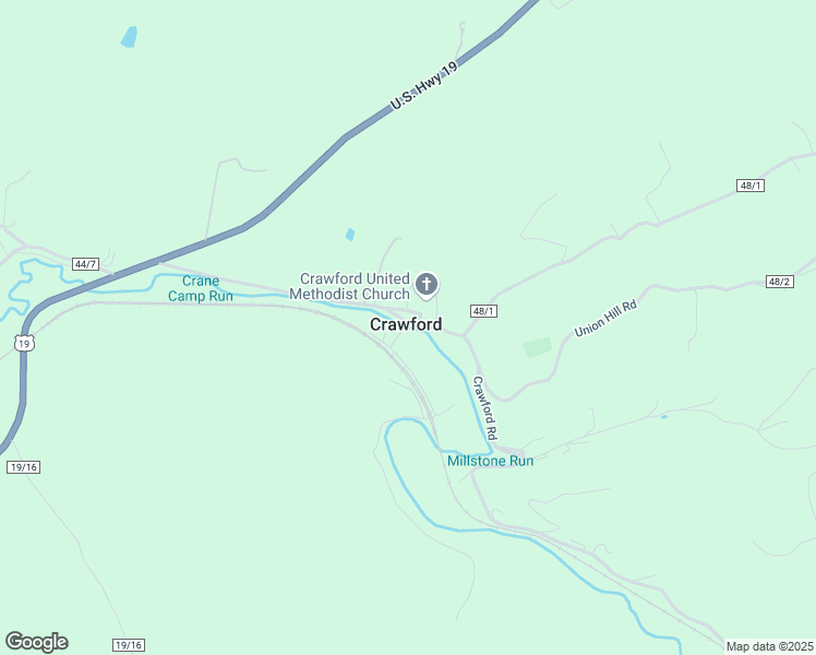 map of restaurants, bars, coffee shops, grocery stores, and more near in Crawford