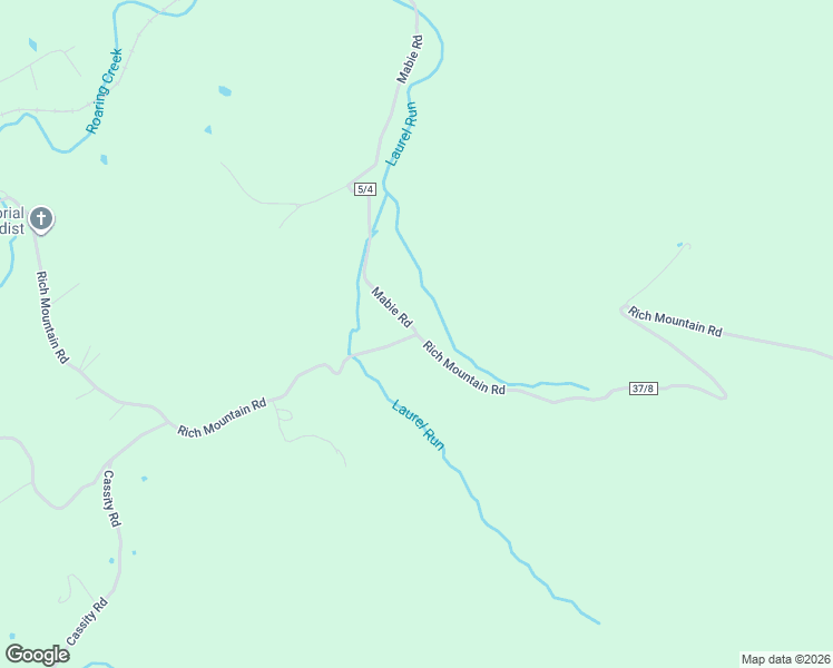 map of restaurants, bars, coffee shops, grocery stores, and more near Rich Mountain Road in Coalton