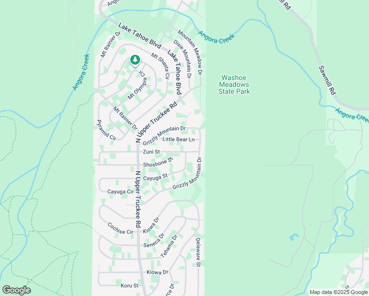 map of restaurants, bars, coffee shops, grocery stores, and more near 777 Zuni Street in South Lake Tahoe