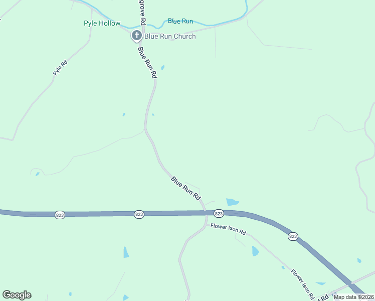 map of restaurants, bars, coffee shops, grocery stores, and more near 846 Blue Run Road in Minford