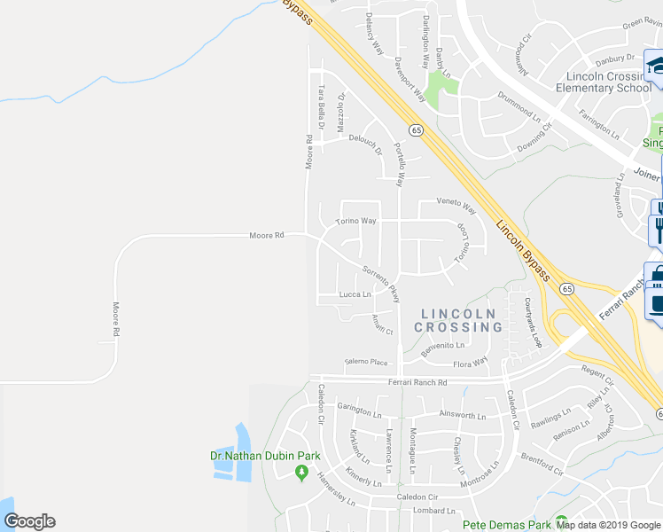 map of restaurants, bars, coffee shops, grocery stores, and more near 512 Alessandria Place in Lincoln