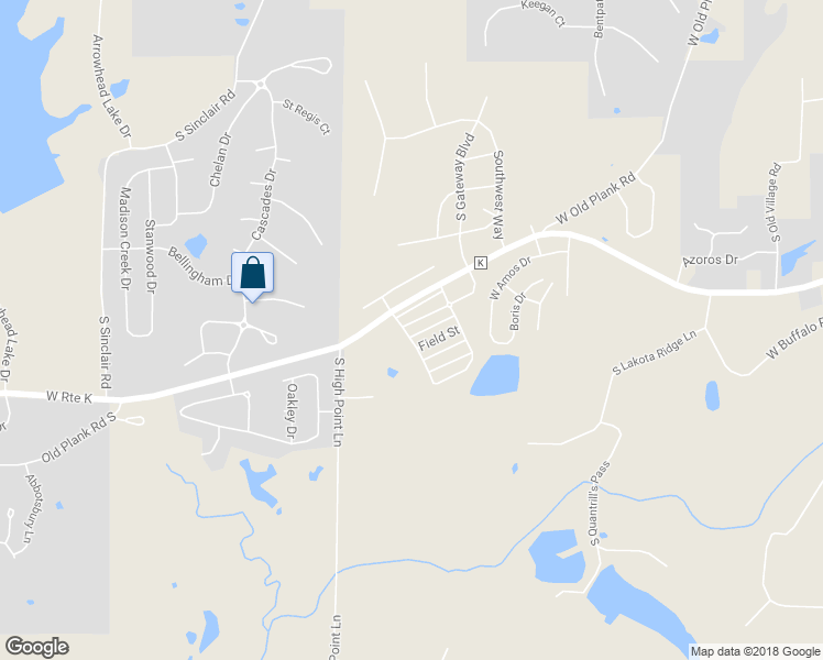 map of restaurants, bars, coffee shops, grocery stores, and more near 1950 Center Street in Columbia