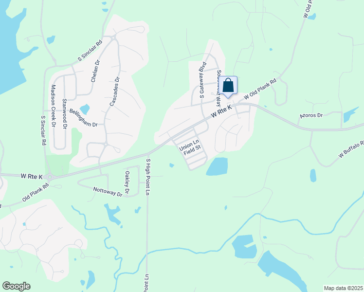 map of restaurants, bars, coffee shops, grocery stores, and more near 1948 Center Street in Columbia