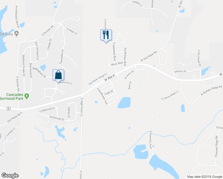 map of restaurants, bars, coffee shops, grocery stores, and more near 1901 Field Street in Columbia