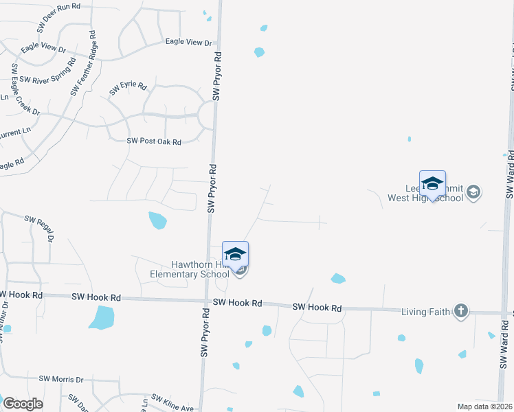 map of restaurants, bars, coffee shops, grocery stores, and more near 1828 Southwest River Run Drive in Lee's Summit