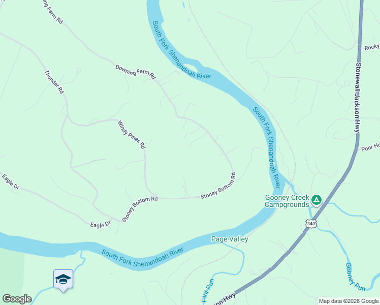 map of restaurants, bars, coffee shops, grocery stores, and more near 364 Stoney Bottom Road in Front Royal