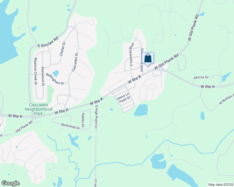 map of restaurants, bars, coffee shops, grocery stores, and more near CONEFLOWER Southwest Way in Columbia