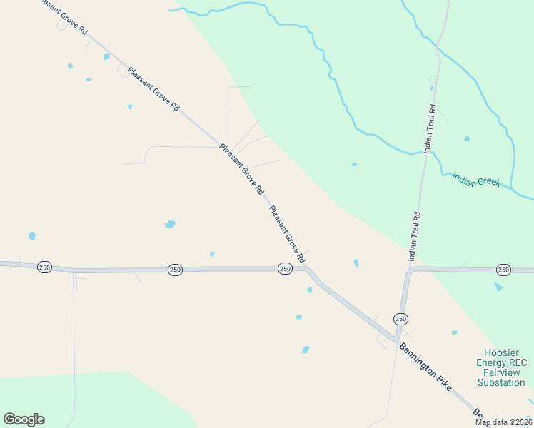 map of restaurants, bars, coffee shops, grocery stores, and more near 12961 Pleasant Grove Road in Bennington