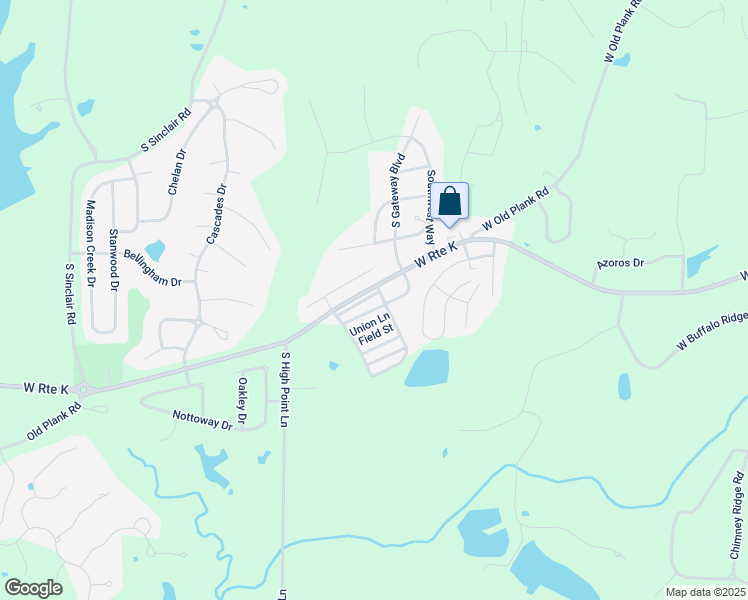 map of restaurants, bars, coffee shops, grocery stores, and more near 1921 Center Street in Columbia