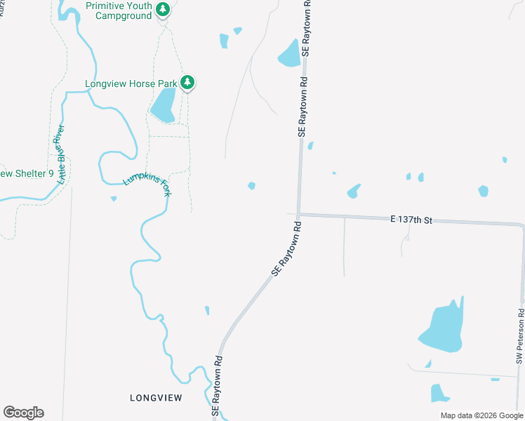 map of restaurants, bars, coffee shops, grocery stores, and more near 13600 Southeast Raytown Road in Kansas City