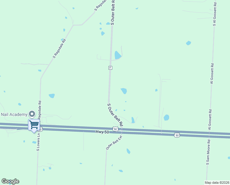 map of restaurants, bars, coffee shops, grocery stores, and more near 13221 South Outer Belt Road in Lone Jack