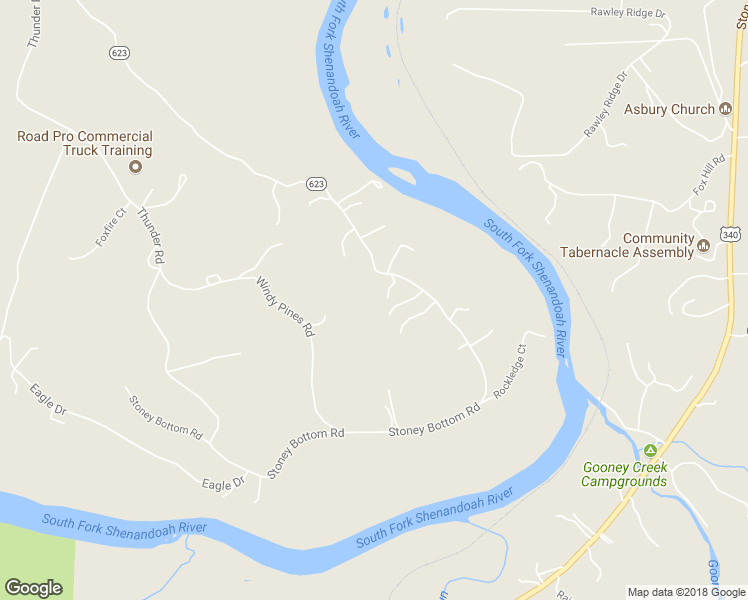 map of restaurants, bars, coffee shops, grocery stores, and more near 232 Stoney Bottom Road in Front Royal