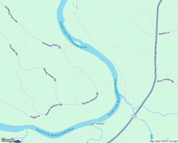 map of restaurants, bars, coffee shops, grocery stores, and more near 365 Stoney Bottom Road in Front Royal