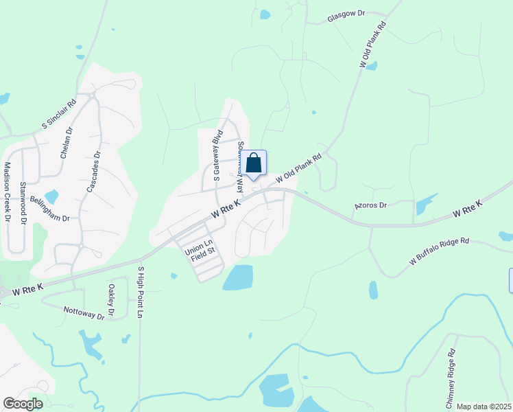 map of restaurants, bars, coffee shops, grocery stores, and more near 1635 West Amos Drive in Columbia