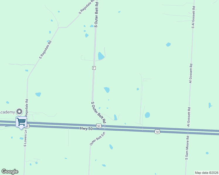 map of restaurants, bars, coffee shops, grocery stores, and more near 13221 South Outer Belt Road in Lone Jack