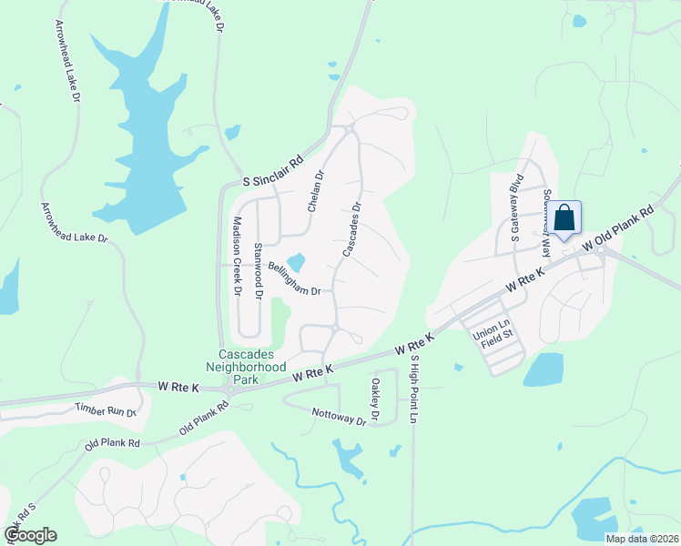 map of restaurants, bars, coffee shops, grocery stores, and more near 2401 Port Angeles Court in Columbia