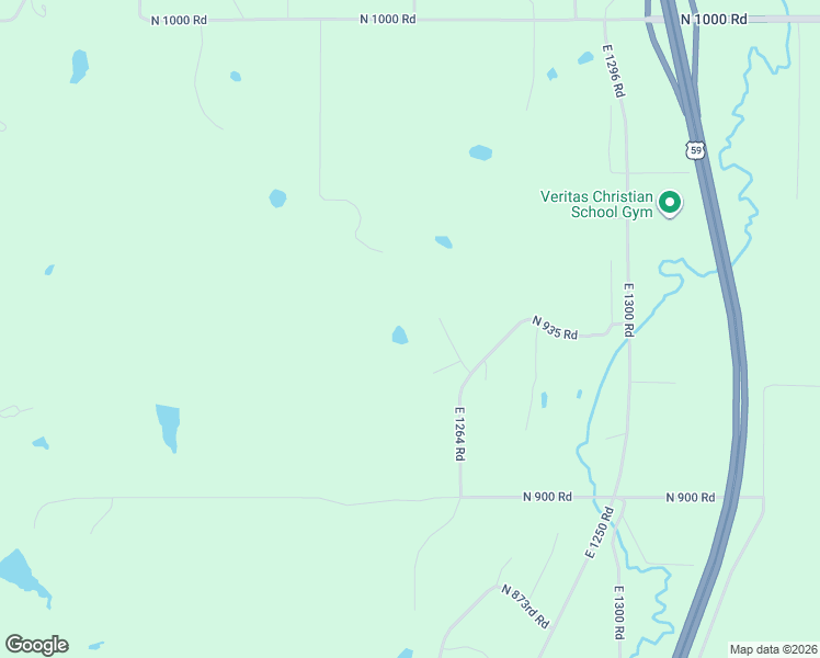 map of restaurants, bars, coffee shops, grocery stores, and more near 939 East 1264 Road in Lawrence