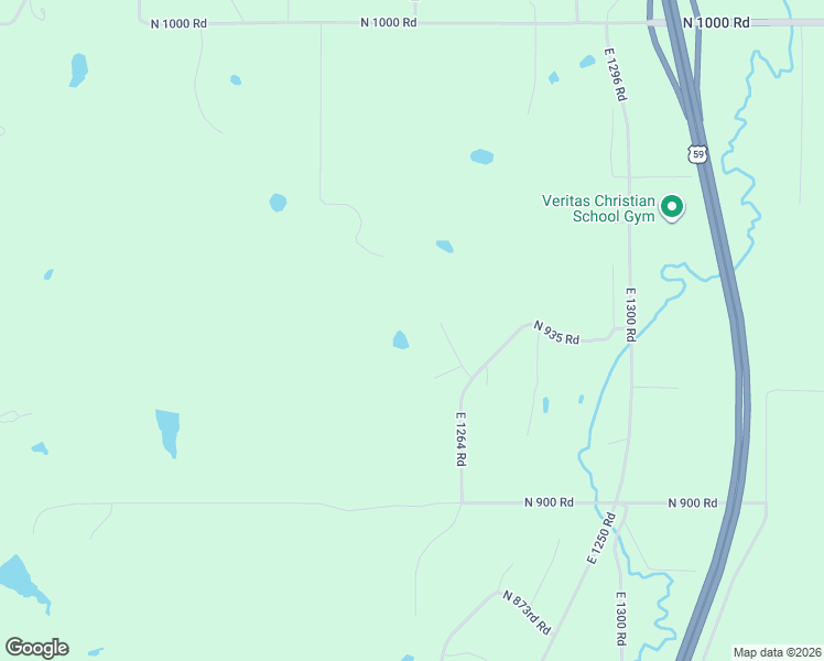 map of restaurants, bars, coffee shops, grocery stores, and more near 939 East 1264 Road in Lawrence