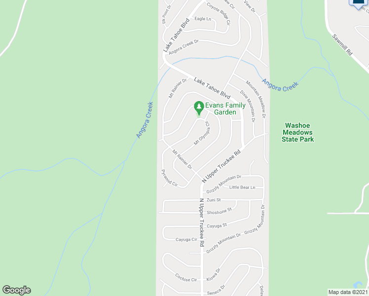 map of restaurants, bars, coffee shops, grocery stores, and more near 1474 Mount Olympia Circle in South Lake Tahoe