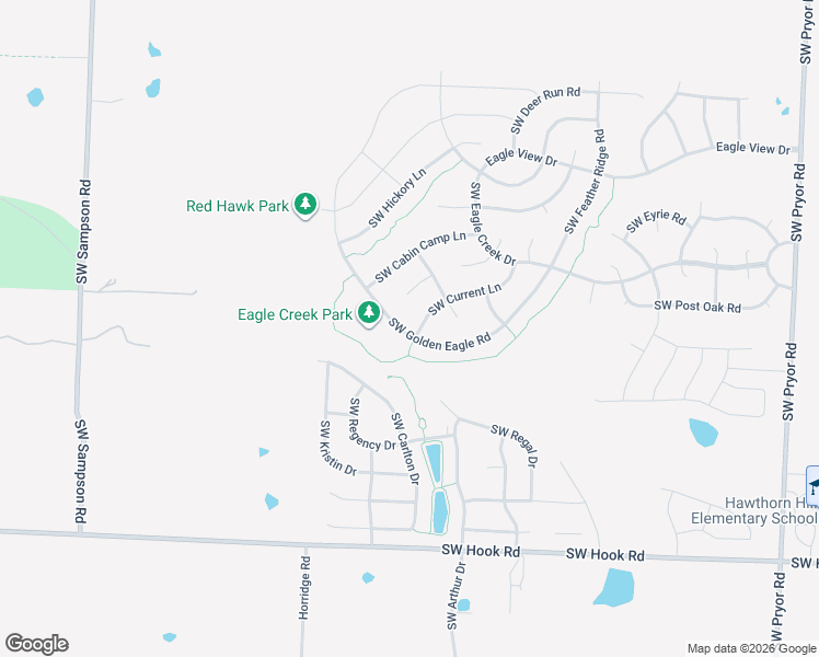 map of restaurants, bars, coffee shops, grocery stores, and more near 2524 Southwest Current Lane in Lee's Summit