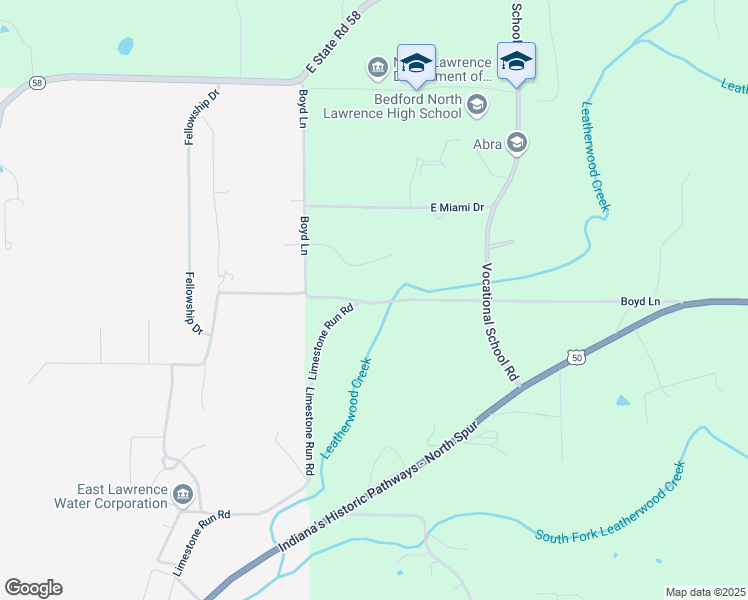 map of restaurants, bars, coffee shops, grocery stores, and more near 266 Boyd Lane in Bedford