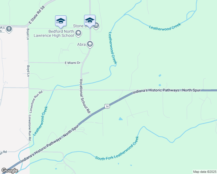 map of restaurants, bars, coffee shops, grocery stores, and more near 505 Boyd Lane in Bedford