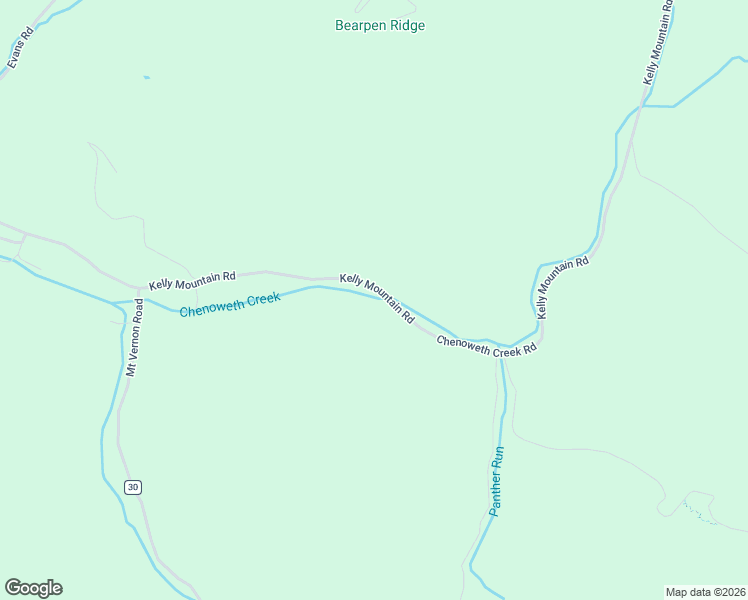 map of restaurants, bars, coffee shops, grocery stores, and more near Kelly Mountain Road in Elkins