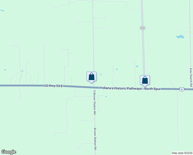 map of restaurants, bars, coffee shops, grocery stores, and more near 1434 Brown Station Road in Bedford