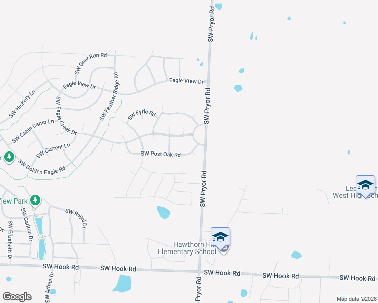 map of restaurants, bars, coffee shops, grocery stores, and more near 2405 Southwest Stone Bridge Circle in Lee's Summit